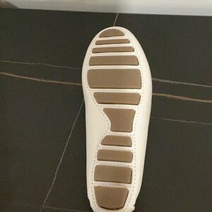 White driving shoe